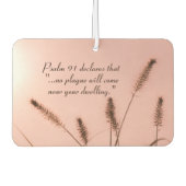 詩編91あなたの家の近くに来ペストは起こらない カーエアーフレッシュナー (正面)