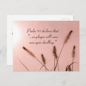 詩編91あなたの家の近くに来ペストは起こらない ポストカード (正面/裏面)