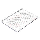 詩編91タイポグラフィフローラ誌 ノートブック (左側)