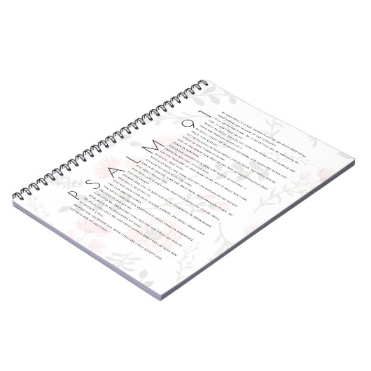 詩編91タイポグラフィフローラ誌 ノートブック (左側)