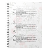 詩編91タイポグラフィフローラ誌 ノートブック (正面)