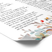 詩編91バイブル聖なる書物、 経典フローラ ポスター (角)