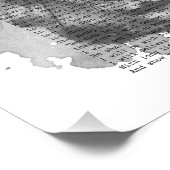 詩編91ヴィンテージ水彩獅子白黒 フォトプリント (角)