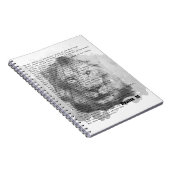 詩編91ヴィンテージ水彩獅子顔ジャーナル ノートブック (右側)