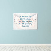 詩編91勇気付けられるキャンバスプリント キャンバスプリント (インサイチュ (ウッドフロア))