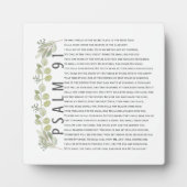 詩編91水彩絵画聖ユーカリ聖書アート フォトプラーク (正面)