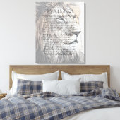 詩編91獅子聖書聖句素朴の聖書頭 キャンバスプリント (インサイチュ (寝室))