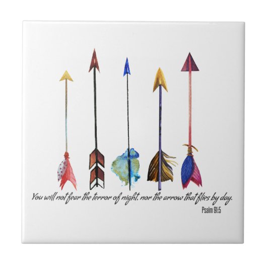 詩編91矢印 タイル (正面)