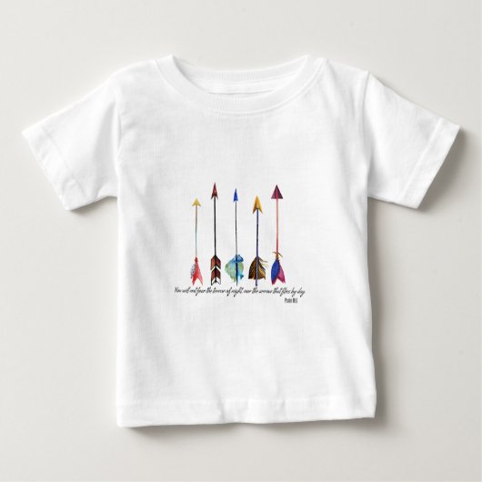詩編91矢印 ベビーTシャツ (正面)