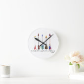 詩編91矢印 ラウンド壁時計 (ホーム)