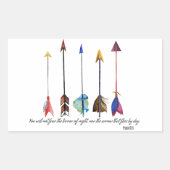 詩編91矢印 長方形シール (正面)