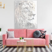 詩編91聖句ライオンはクリスチャンを率いる キャンバスプリント (インサイチュ (リビング))