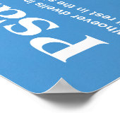 詩編91聖句聖なる書物、 経典芸術ギフト ポスター (角)