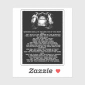 詩編91聖書引用文天使の宗教芸術 シール (シート)