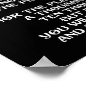 詩編91聖書引用文天使の宗教芸術 ポスター (角)