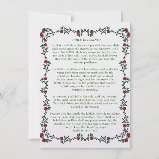 詩編91聖書恵み カード (正面)