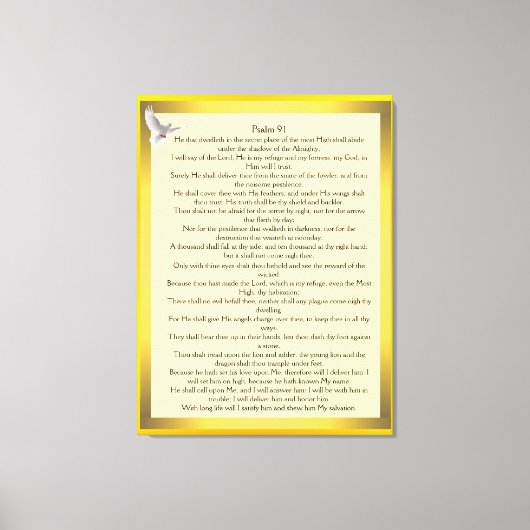 詩編91 キャンバスプリント (正面)