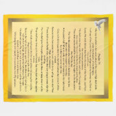 詩編91 フリースブランケット (正面(横))