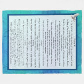 詩編91 フリースブランケット (正面(横))