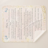 詩編91、聖なる書物、 経典&ユーカリ葉赤面、 シェルパブランケット (正面(横))