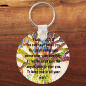 詩編91:10-11 キーホルダー (正面)