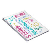 詩編91:11天使聖なる書物、 経典祈りの言葉ジャーナルSermon ノートブック (右側)