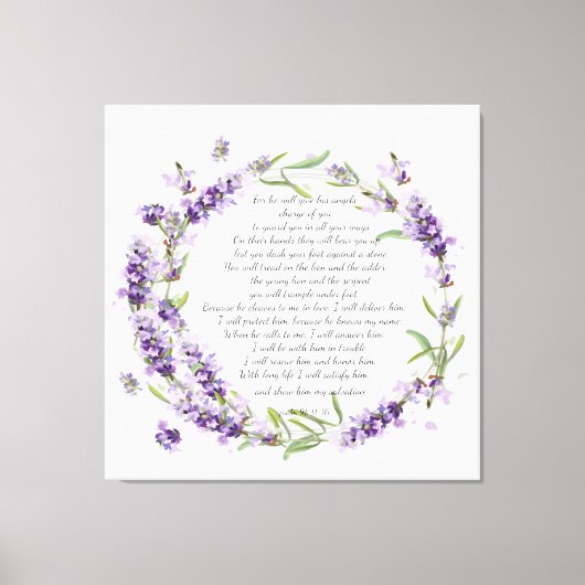 詩編91: 11-16キャンバス印刷 キャンバスプリント (正面)