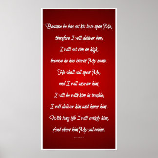 詩編91:14-18 ポスター