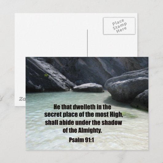 詩編91:1 ポストカード (正面/裏面)