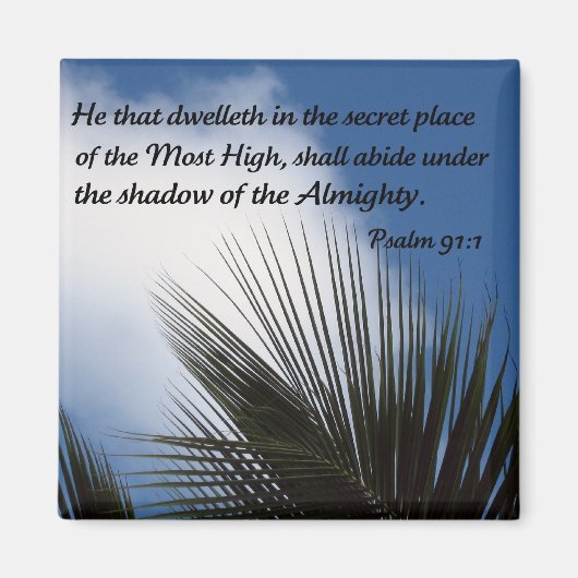 詩編91:1 マグネット (正面)