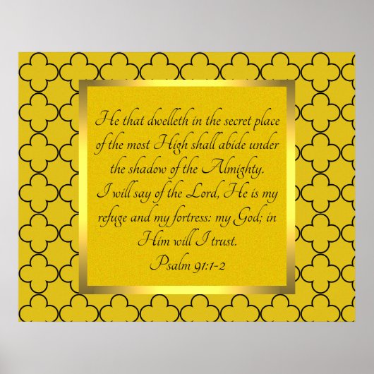 詩編91:1-2ポスター ポスター (正面)