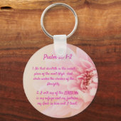 詩編91:1-2 キーホルダー (正面)