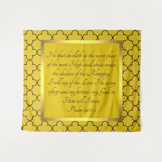 詩編91:1-2 タペストリー (正面(横))