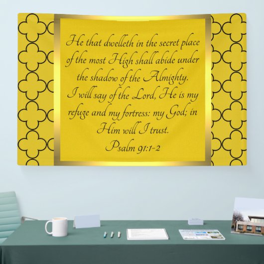 詩編91:1-2 横断幕 (トレードショー)
