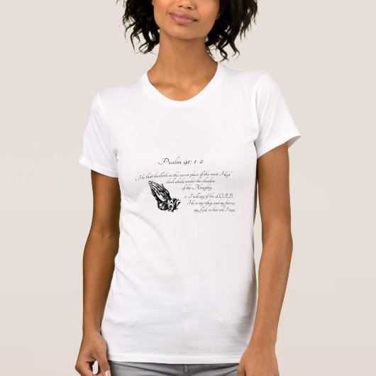 詩編91:1-2 Tシャツ (正面)