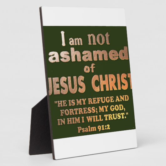 詩編91:2 フォトプラーク (側面)