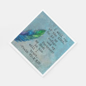 詩編91:2 KJVバイブル聖句紙ナプキンス スタンダードランチョンナプキン (角)