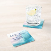 詩編91:4キングジェームズスクエアコースター スクエアペーパーコースター (インサイチュ)