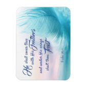 詩編91:4キングジェームズマグネット マグネット (縦)