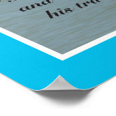 詩編91:4聖なる書物、 経典プリント ポスター (角)