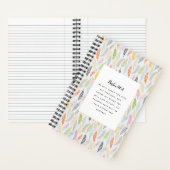 詩編91:4聖なる書物、 経典 ノートブック (内側)