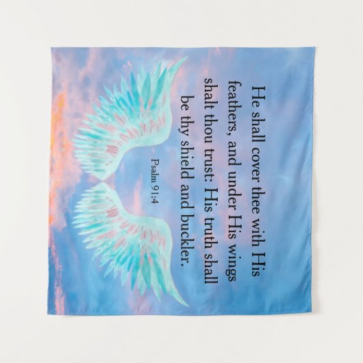 詩編91:4 タペストリー (正面(横))