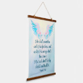 詩編91:4 吊り下げ型タペストリー (傾斜あり)