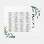 詩編91 NKJV フリースブランケット (正面(横))