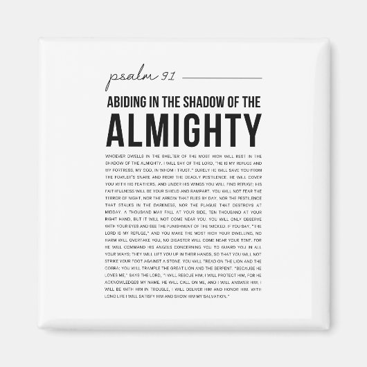 詩編91 NKJV マグネット (正面)