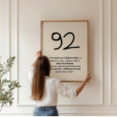 詩編92ミニマル聖なる書物、 経典プリント ポスター