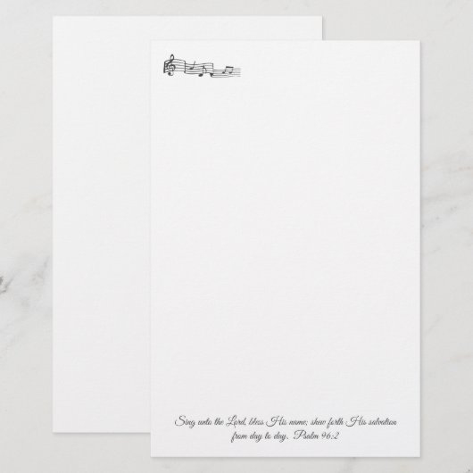 詩編96:2 便箋 (正面/裏面)