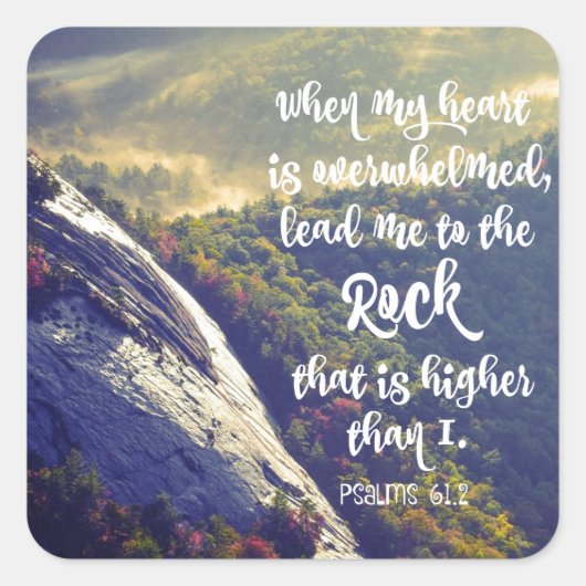 詩編:私のハートが詩に圧倒されたとき スクエアシール (正面)