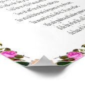 詩編、紫のフローラ、バリューポスター紙(マット) ポスター (角)