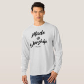 詩編 95:1 拝むために造られた Tシャツ (正面フル)